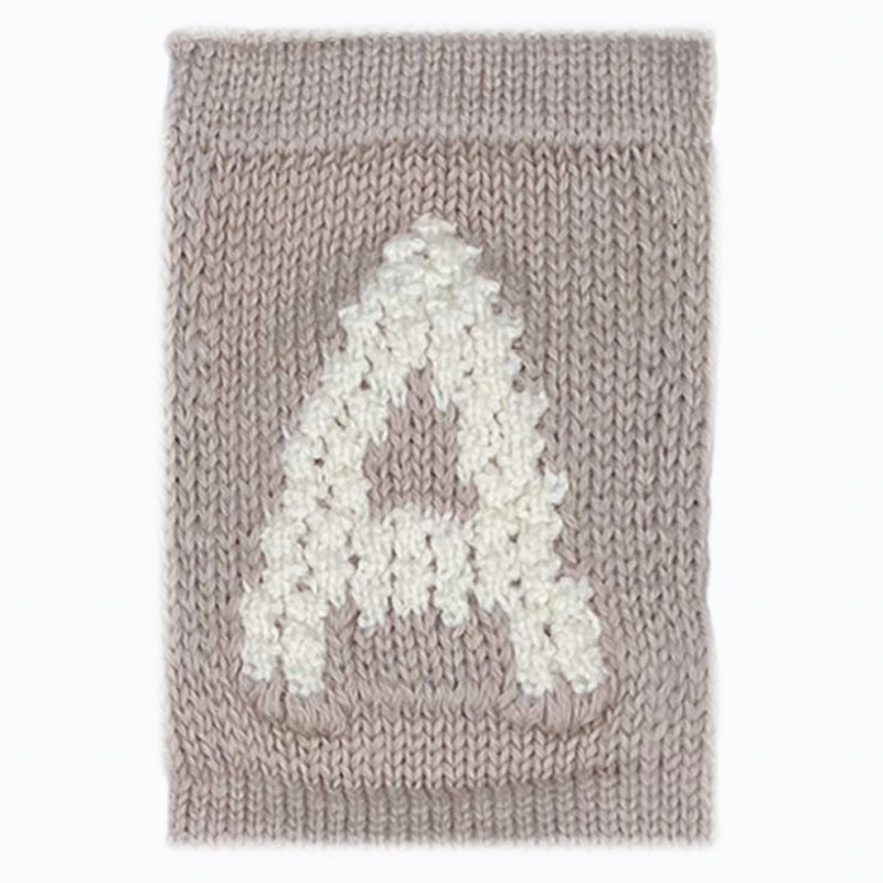 Buchstaben Girlande, beige-braun