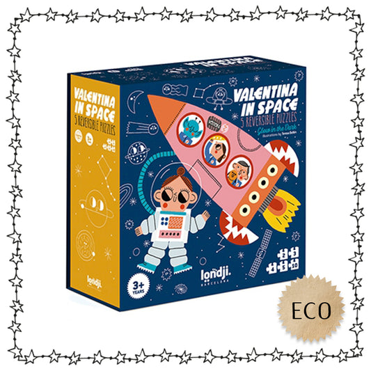 glow-in-the-dark Puzzle "Valentina in space"