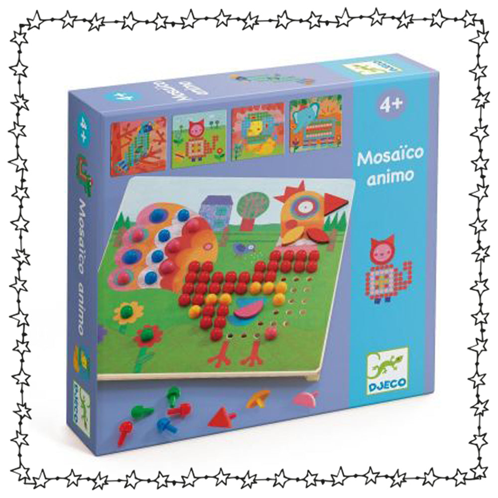 schönes Steckspiel "mosaico animo"