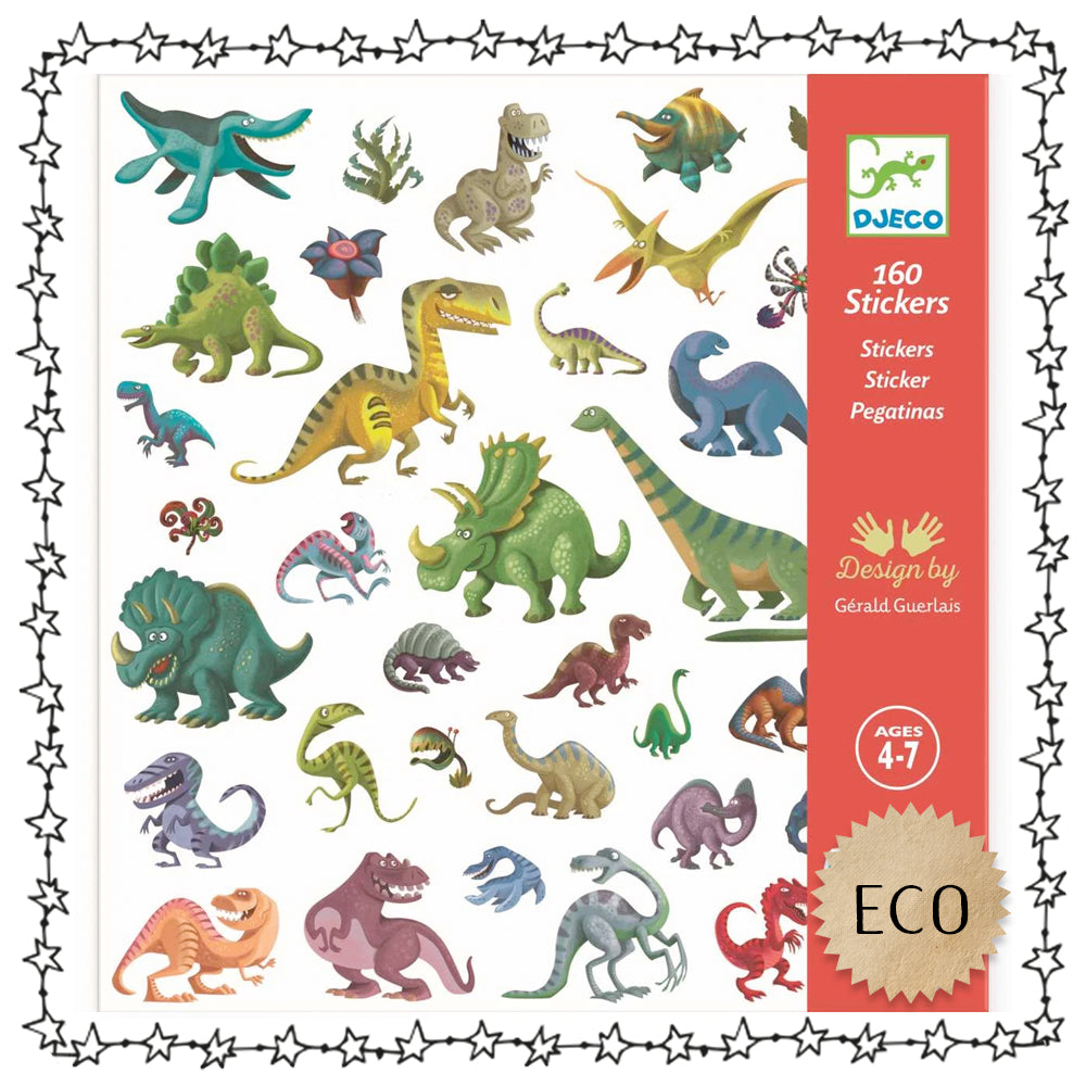coole Sticker "Dinos", 160 Stück