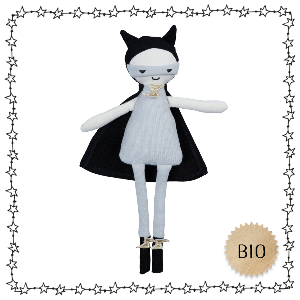 coole Kuschelpuppe "Superheld", Biobaumwolle