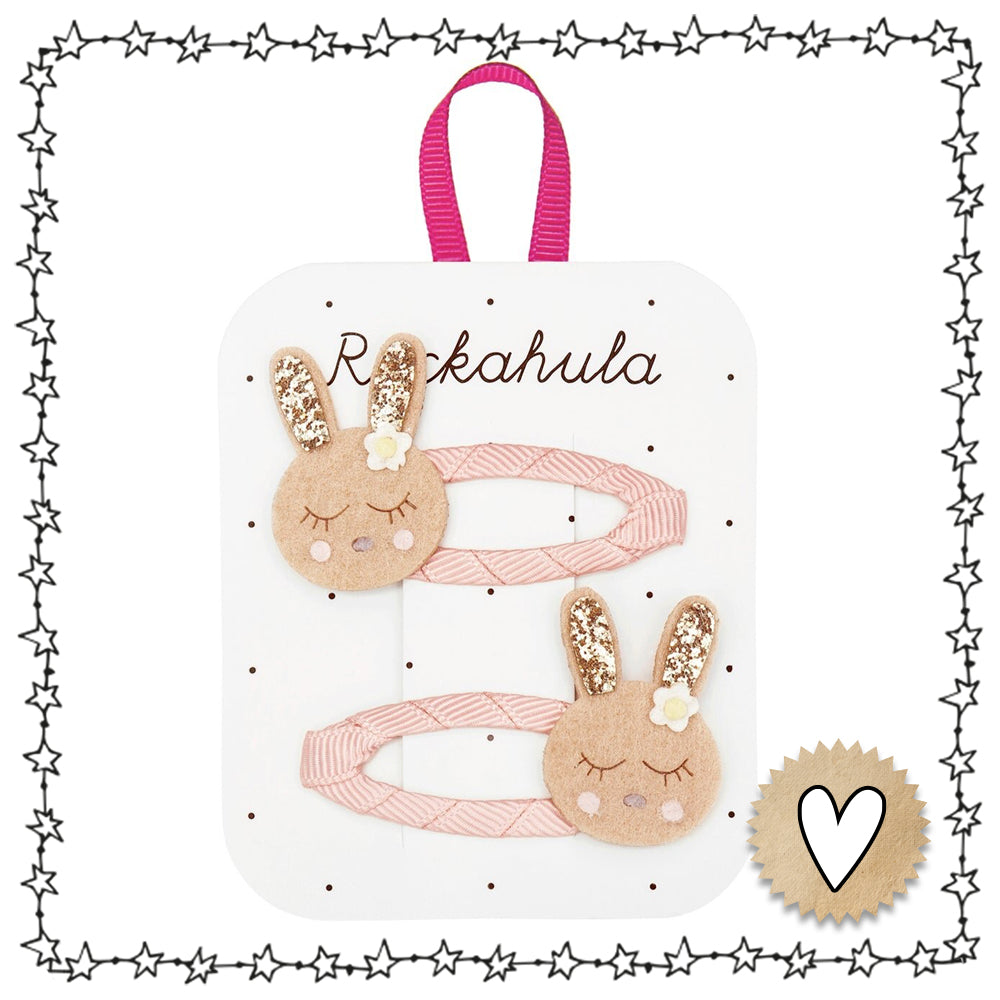glitzernde Haarspangen "Hase"