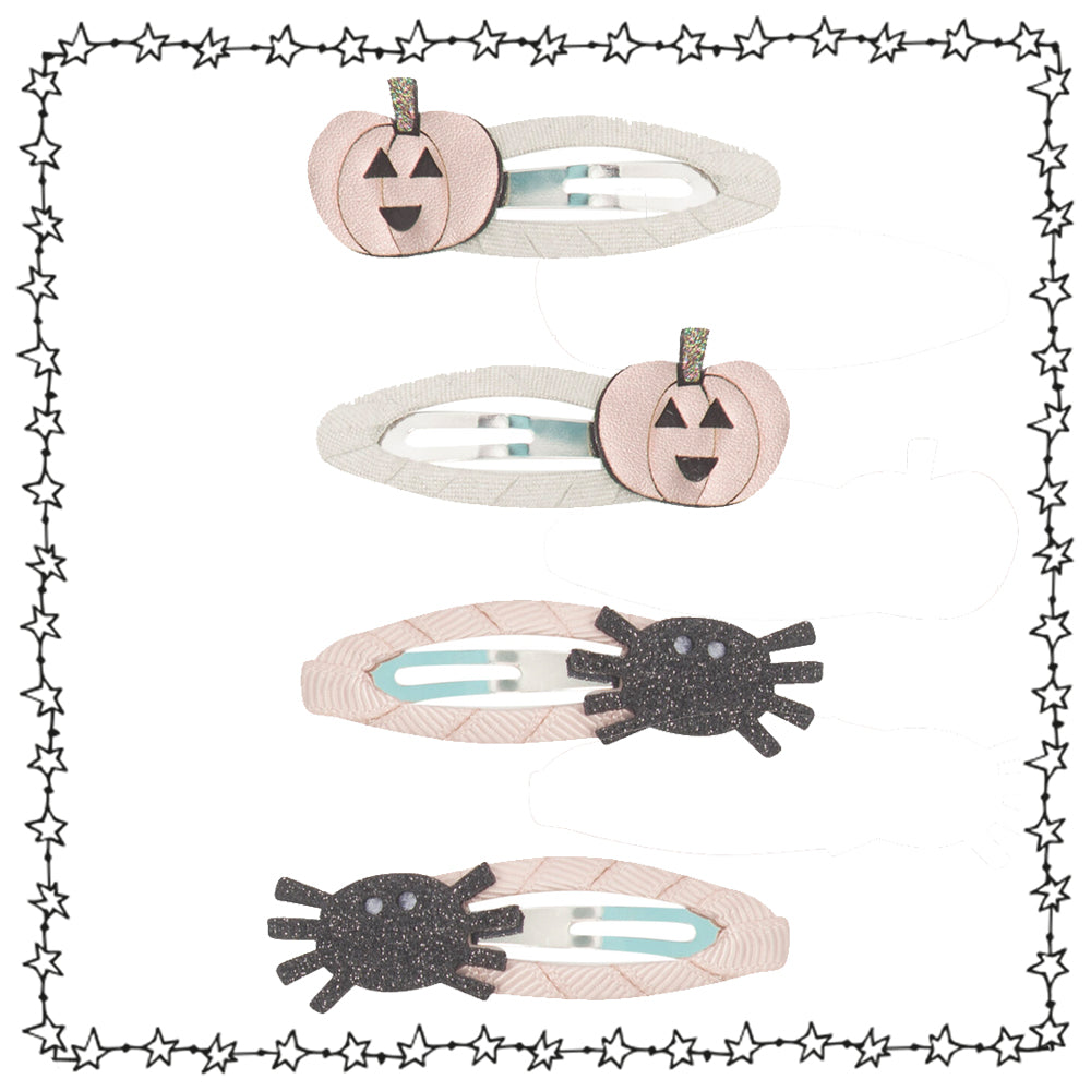 gruselig-süße Haarspangen "Halloween", 4er Set