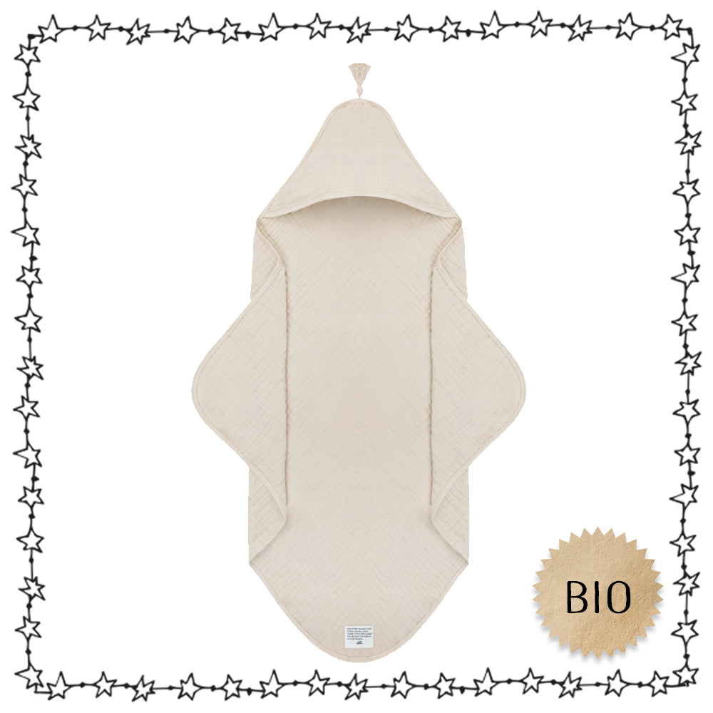 Baby Badetuch "sandshell", Biobaumwolle