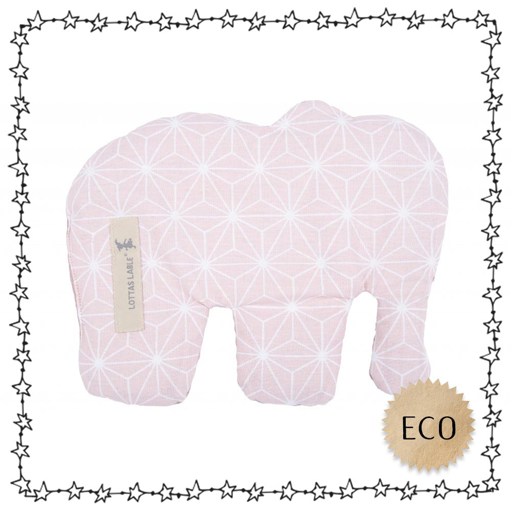 Körnerkissen "Elefant", rosé