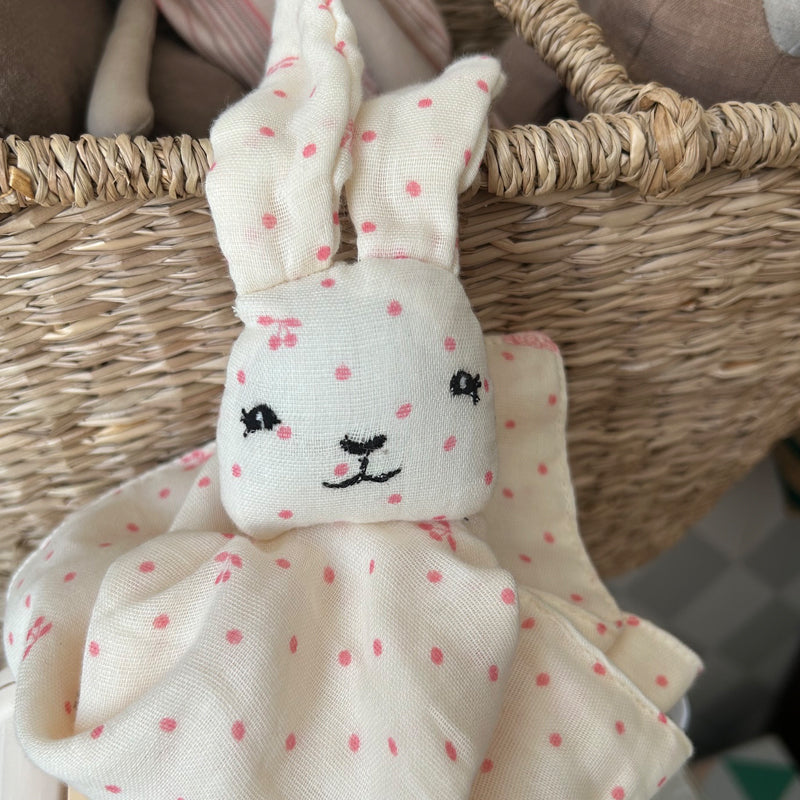 Kuscheltuch "Hase", cherry Konges Slojd