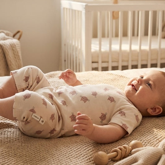 Baby Onsie / kurzer Strampler "Katze"
