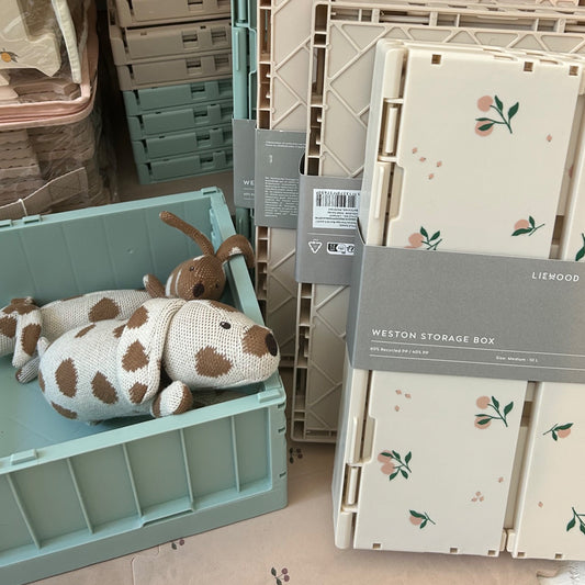 stapelbare Aufbewahrungsbox, Weston M, 2er Set, divese Farben