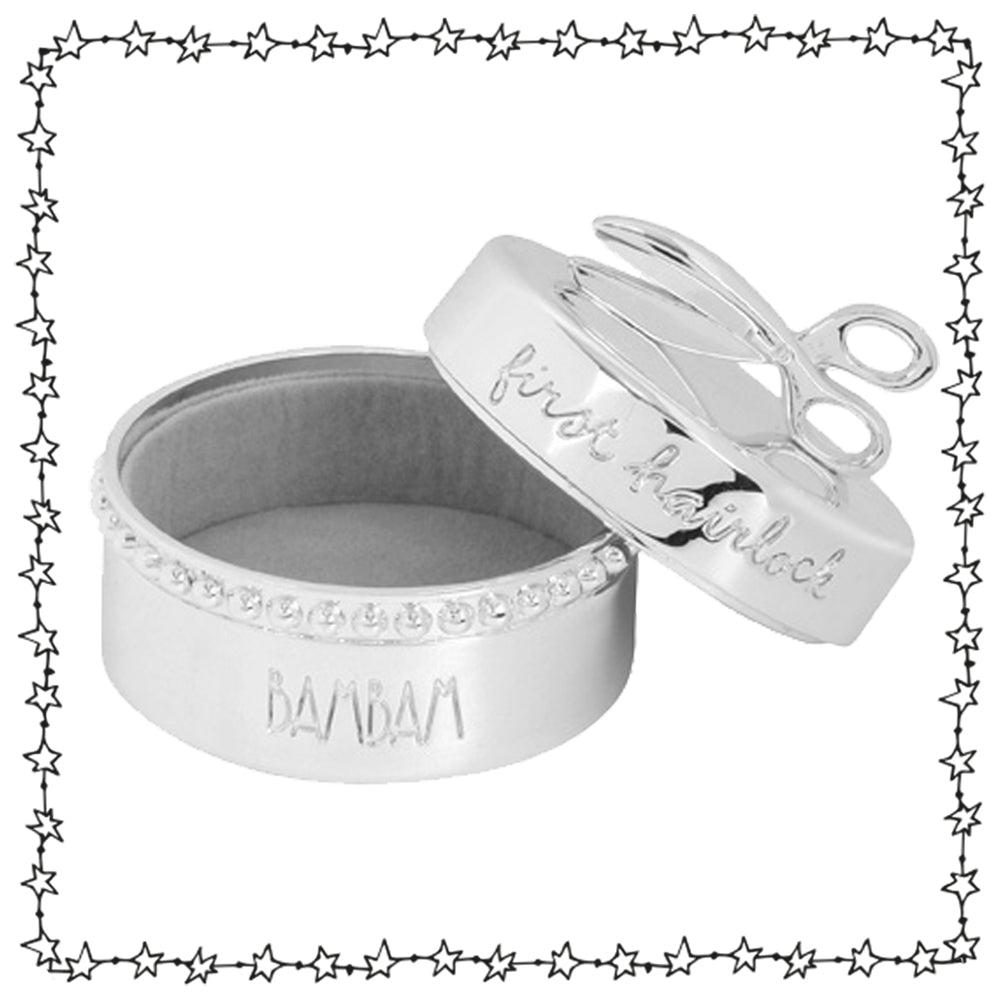 versilberte Lockendose, personalisiert