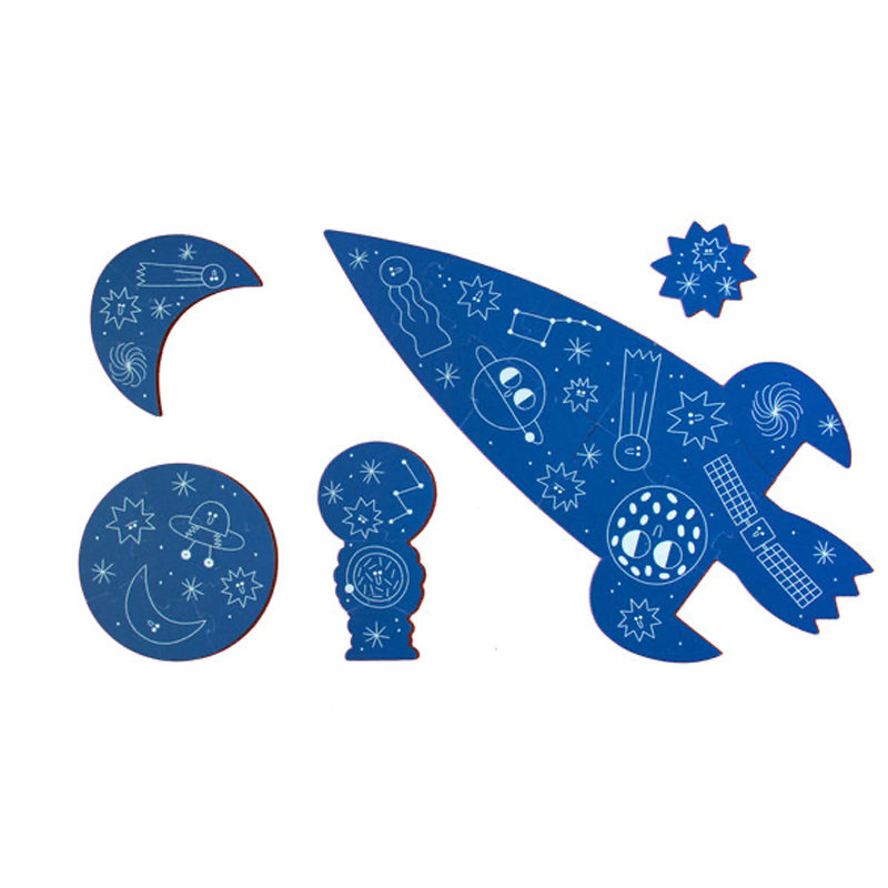 glow-in-the-dark Puzzle "Valentina in space"