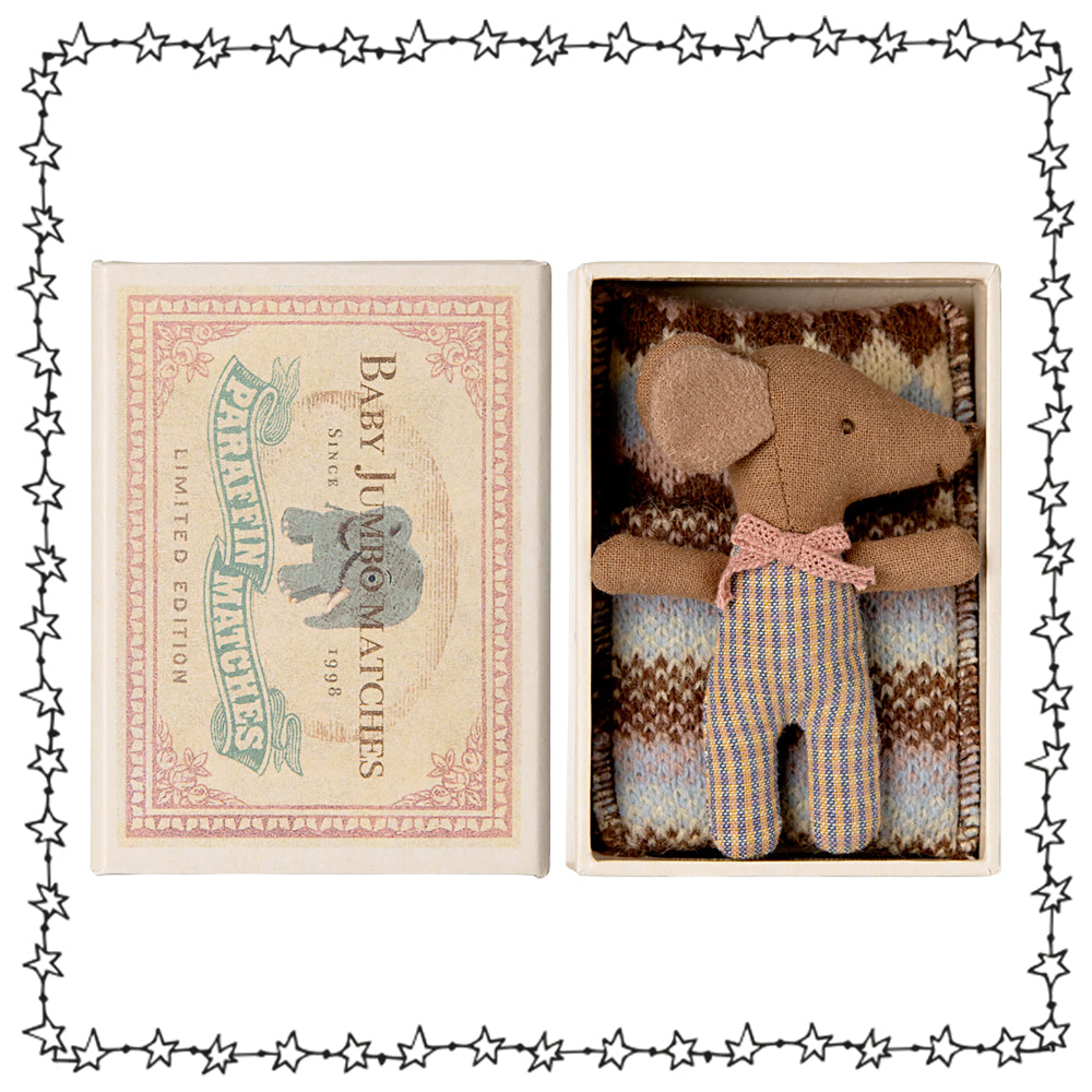 maileg schlafsack Süße Maileg Babymaus – Streichholzschachtelbett & Liebevolles Design – SENT FROM HEAVEN