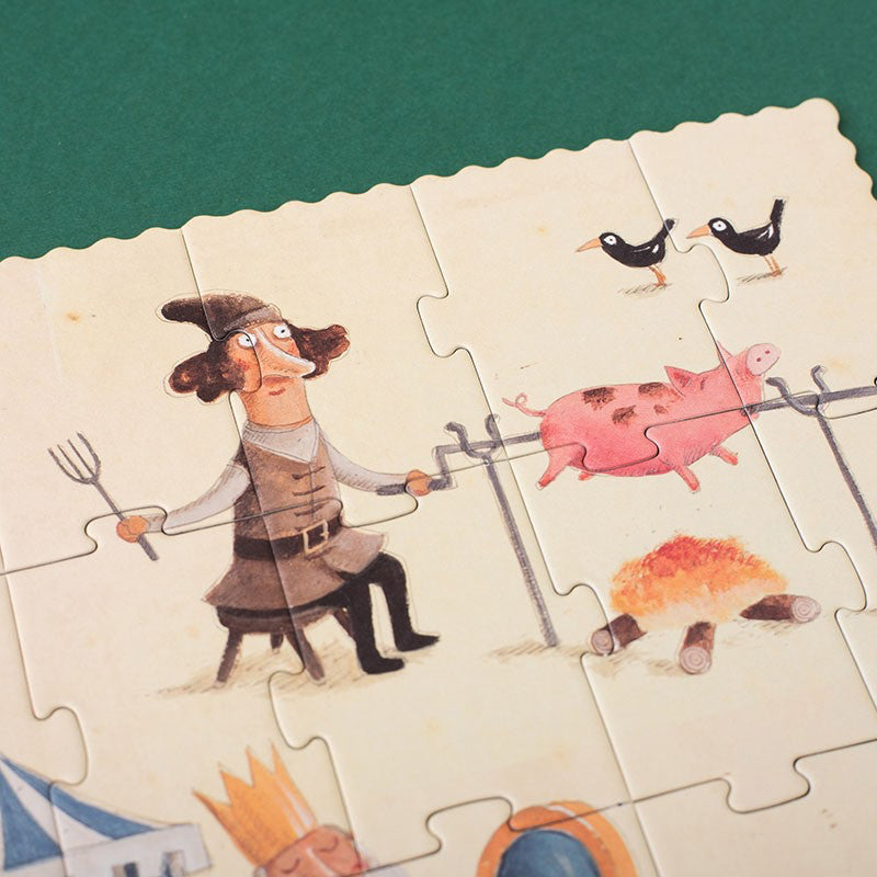 phantasievolles Puzzle "Ritter", 100 Teile