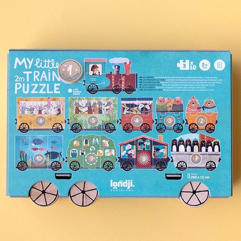 schönes Zähl-Puzzle, 10 x 3 Teile