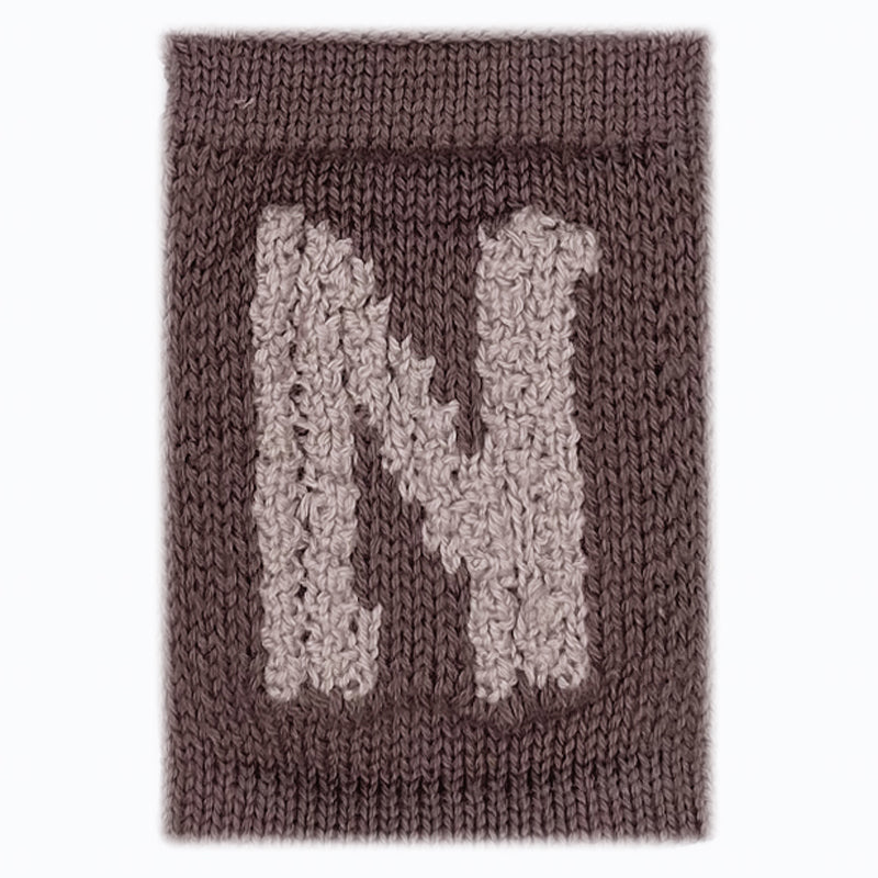 Buchstaben Girlande, beige-braun