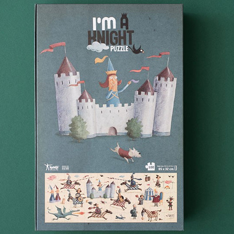 phantasievolles Puzzle "Ritter", 100 Teile