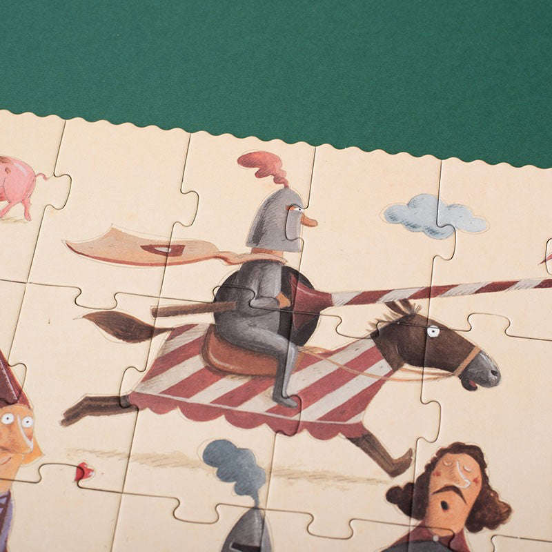 phantasievolles Puzzle "Ritter", 100 Teile