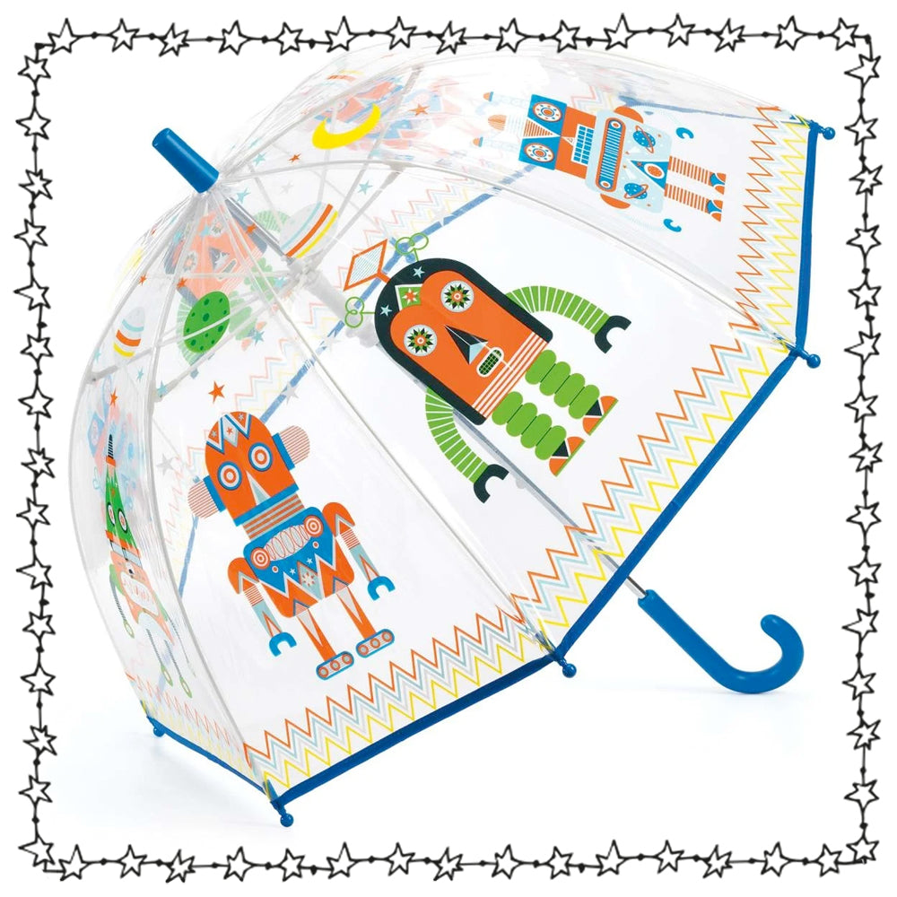 witziger Regenschirm "Roboter"