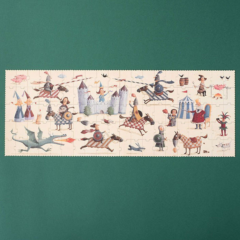 phantasievolles Puzzle "Ritter", 100 Teile