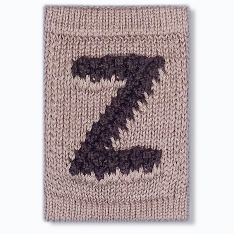 Buchstaben Girlande, beige-braun
