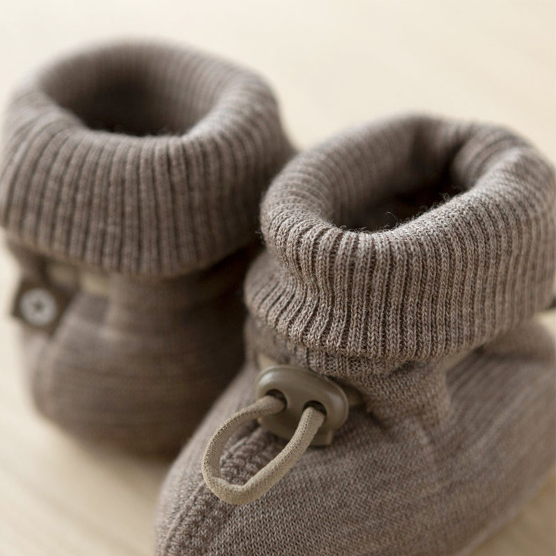 warmes Baby Winter-Set, brown melange