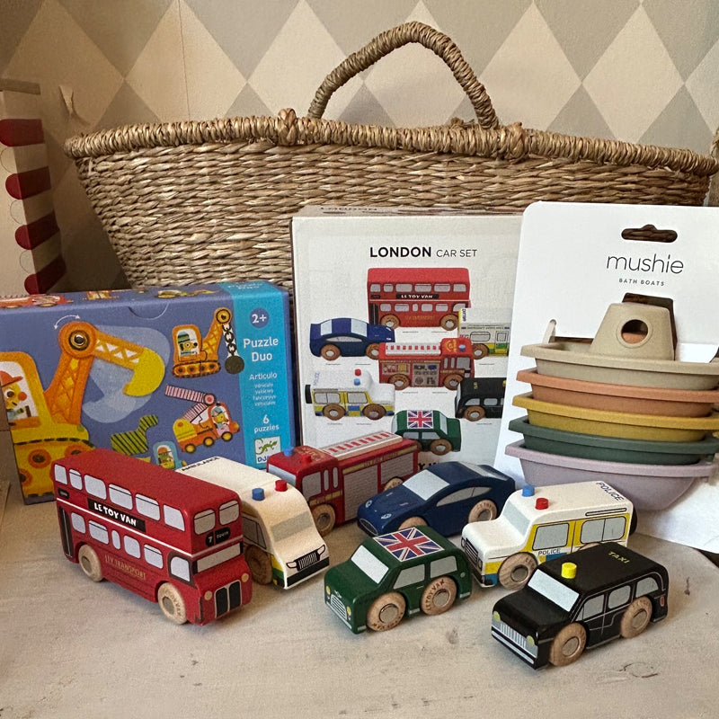 Adventskalender 2 Jahre mit Fahrzeugen und Booten