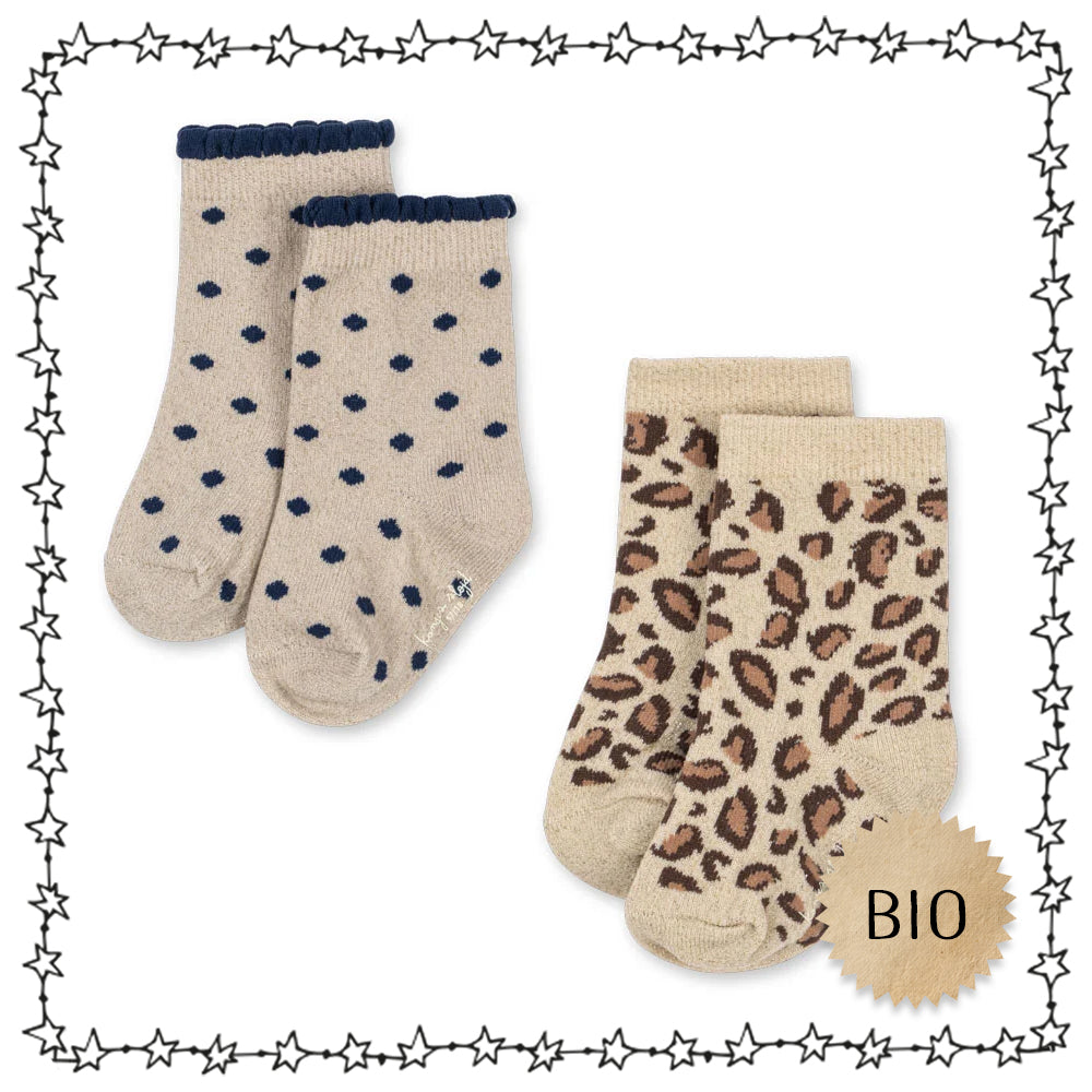 coole Söckchen "leo dots", 2er Set