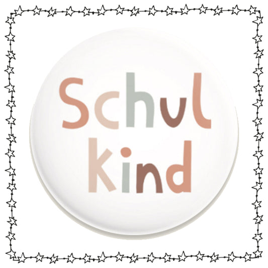 Button "Schulkind", Regenbogen