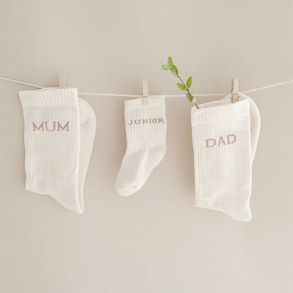 Familien Socken "MUM",  "DAD" & "JUNIOR", Biobaumwolle