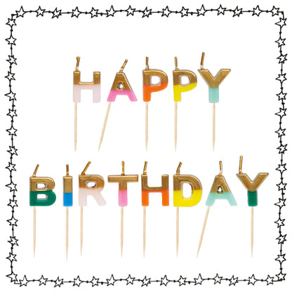 Geburtstagskerzen "HAPPY BIRTHDAY"