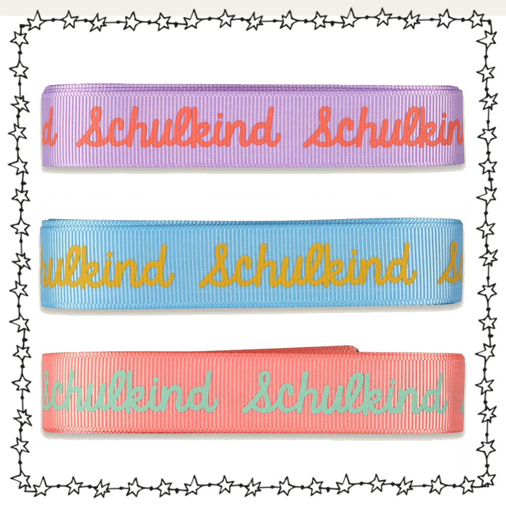 Geschenkband "Schulkind", diverse Farben