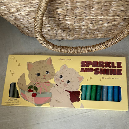 24 Glitter Marker von Konges Sløjd