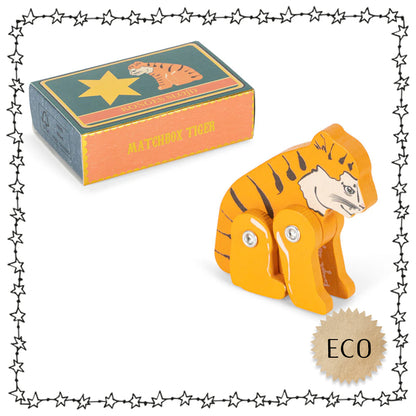 Mini Holztier in Schachtel "Tiger"