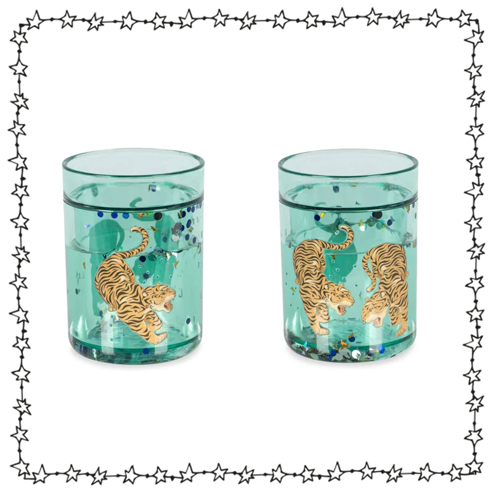 Konges Sløjd Glitzerbecher 2er Set Tiger
