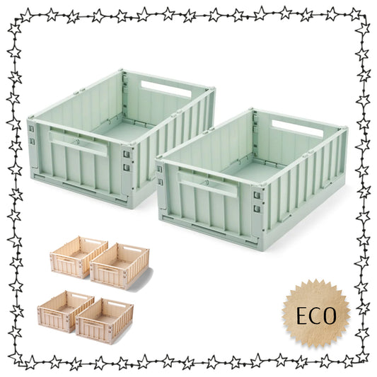 Liewood Aufbewahrungsbox stapelbar light peppermint
