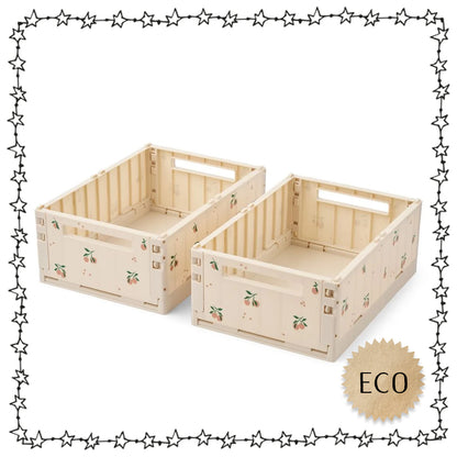 stapelbare Aufbewahrungsbox, Weston M, 2er Set  "peach"