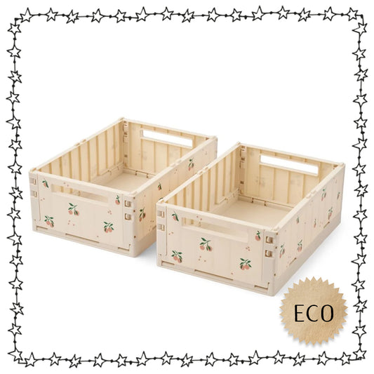 stapelbare Aufbewahrungsbox, Weston M, 2er Set  "peach"