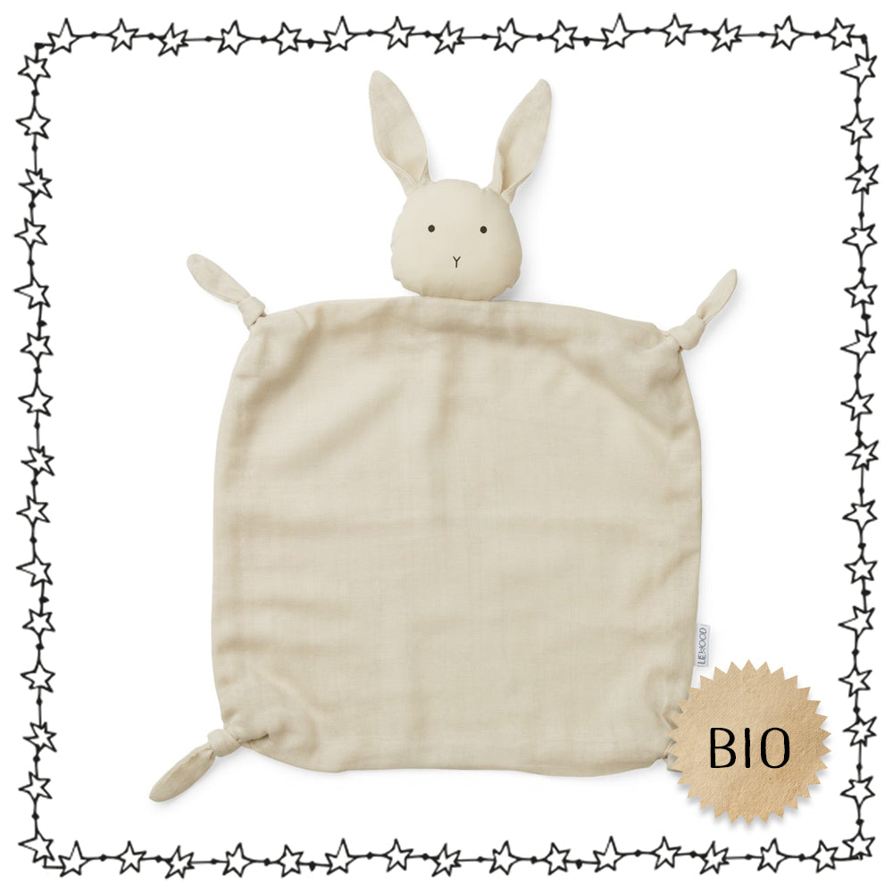Kuscheltuch, sand "Hase"
