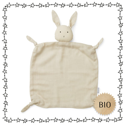 Kuscheltuch, sand "Hase"