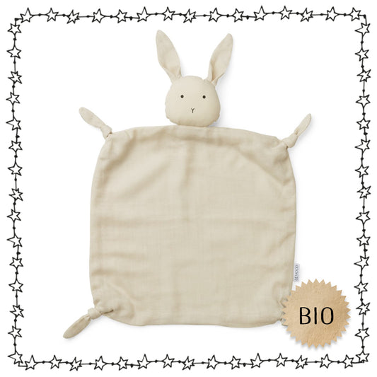 Kuscheltuch, sand "Hase"