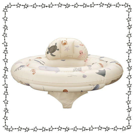 Liewood Baby Schwimmring mit Sitz, Motiv: Meerestiere