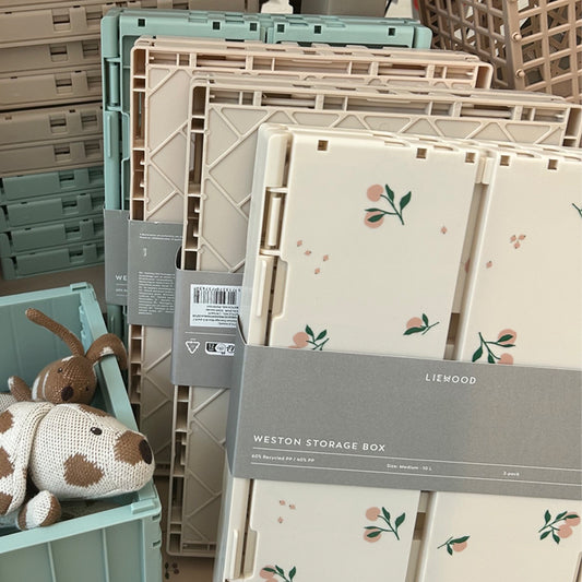 stapelbare Aufbewahrungsbox, Weston M, 2er Set  "peach"