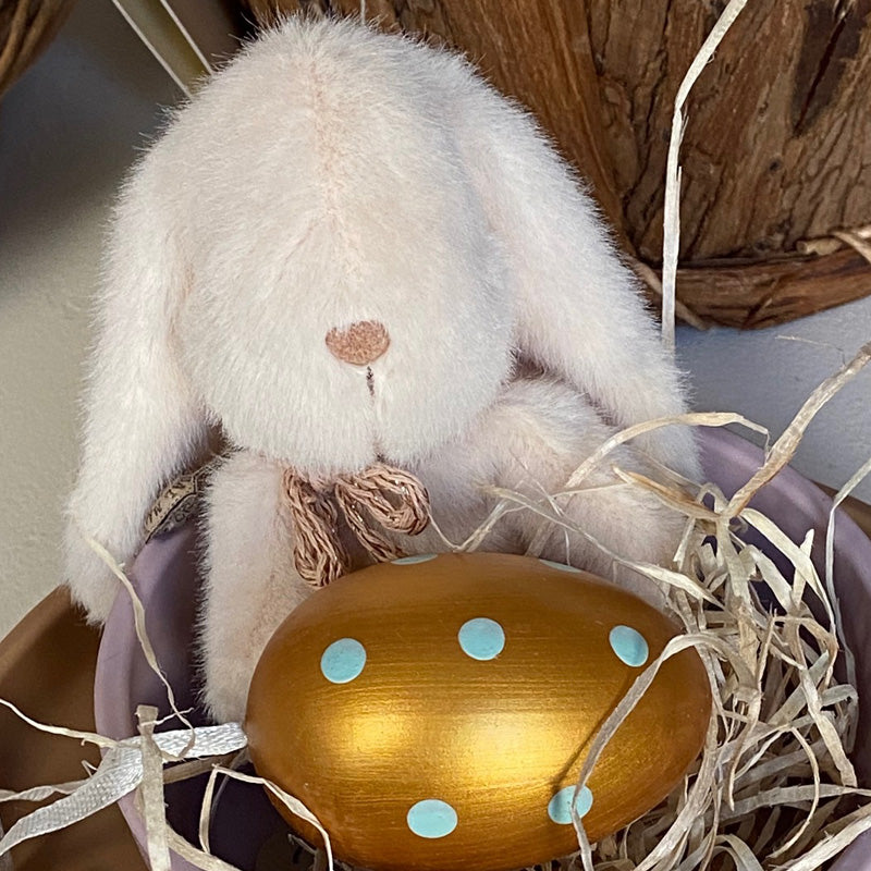 Plüsch Hase mini, "chreme"