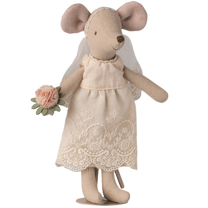 Maileg Braut Mama Maus in Brautkleid