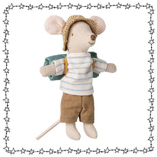 Maileg Maus "Wanderer", magnetische Hände,  großer Bruder