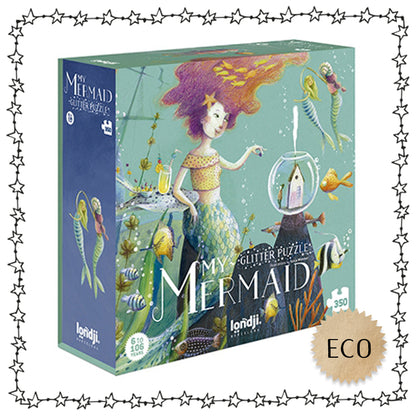 glitzerndes Puzzle "Meerjungfrau", 350 Teile