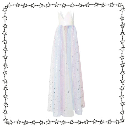 Regenbogen Krone mit Schleier