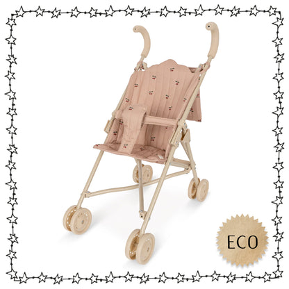 hochwertiger Puppenbuggy mit Tasche "cherry"