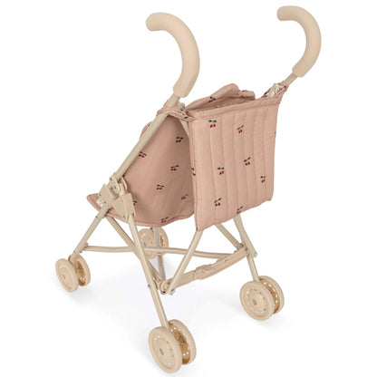 hochwertiger Puppenbuggy mit Tasche "cherry"