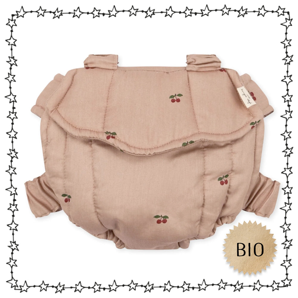 hochwertige Puppentrage "cherry blush"