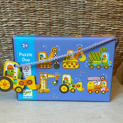 Puzzle Duo "Fahrzeuge", 6 x 2 Teile